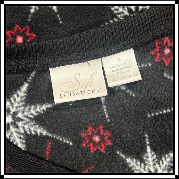 Henley Fleece Pajama Dress by SOFT SENSATIONS - Size M - Picture 5 of 5